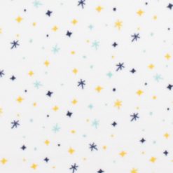 Sparkles on White Anti Pill Fleece Fabric by POP!