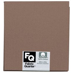 Taupe 1 Piece Cotton Fabric Quarter