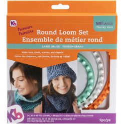 Knitting Board Premium Chunky Yarn Round Loom Set
