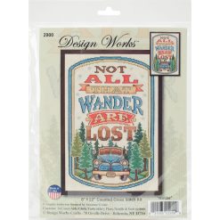 Design Works 8 x 12 All That Wander Counted Cross Stitch Kit