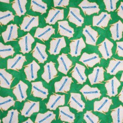 Wisconsin Cotton Fabric Tossed State