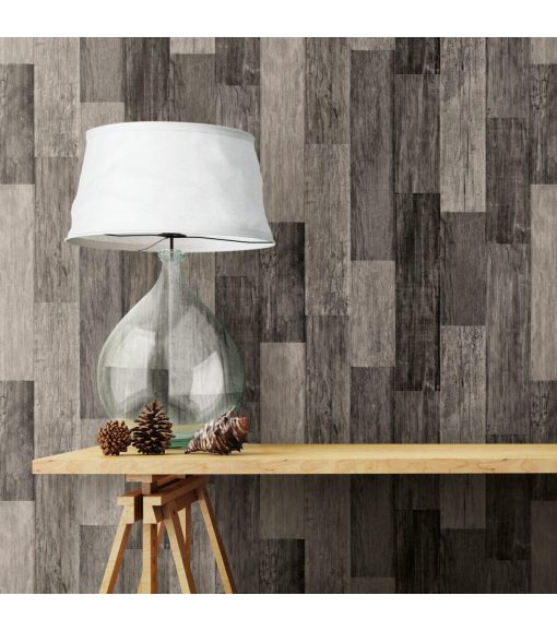 RoomMates Wallpaper Weathered Wood Plank - Image 3