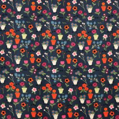 Pretty Potted Plants Super Snuggle Flannel Fabric