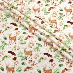Painterly Woodland Allover Super Snuggle Flannel Fabric