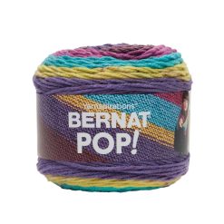 Bernat Pop! Self Striping 280yds Worsted Acrylic Yarn