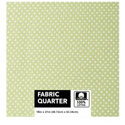 18 x 21 Pin Dots on Sage Cotton Fabric Quarter 1pc by Keepsake Calico