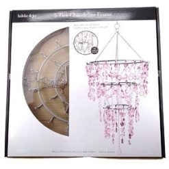 13.5 x 22 Iron 3 Tier Chandelier Frame by hildie   jo