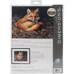 Dimensions 14 x 11 Sunlit Fox Counted Cross Stitch Kit