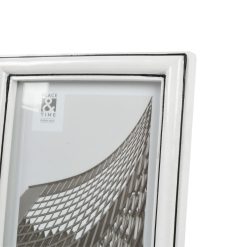 5 x 7 White Glazing Resin Tabletop Picture Frame by Place   Time