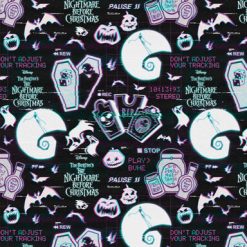 Nightmare Before Christmas Oogie Boogie Coffin Pack Cotton Fabric