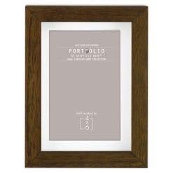 Sheffield Home 6 x 8 Matted to 4 x 6 Brown Rustic Tabletop Frame