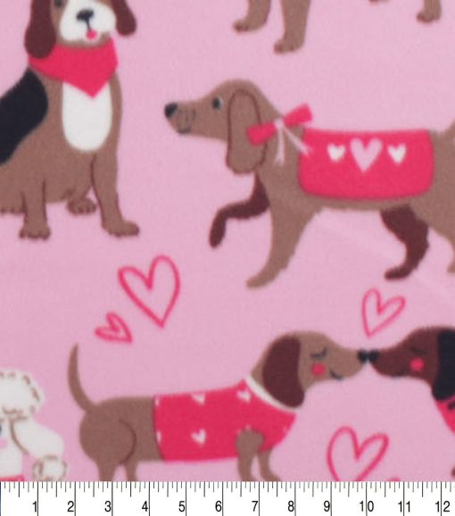Love Dogs Blizzard Fleece Fabric - Image 3
