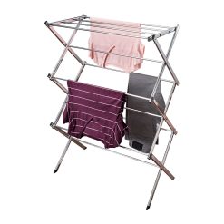 Honey Can Do 29.5 x 41.5 Chrome Commercial Folding Drying Rack