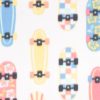 Skateboards Blizzard Prints Fleece Fabric