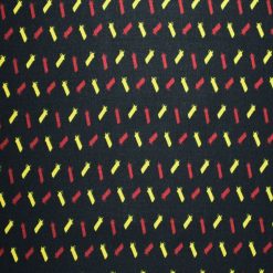 Condiments On Black Cotton Fabric by Quilters Showcase