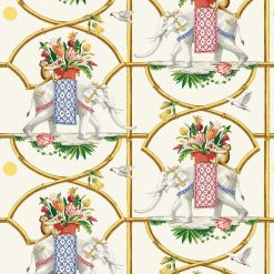 Harrison Howard 20.5  x 18  Ivory Chinoiserie Peel   Stick Wallpaper