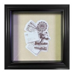 8 x 8 Rounded Black Shadowbox by Place   Time