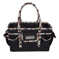 Everything Mary 12 Floral on Black Deluxe Store   Tote