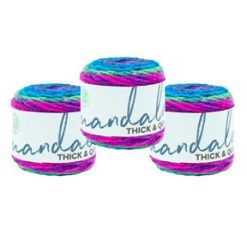 Lion Brand Mandala Thick   Quick 87yds Super Bulky Acrylic Yarn 3 Bundle