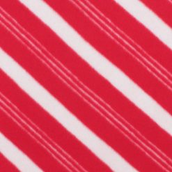 Red Candy Cane Print Blizzard Fleece Fabric