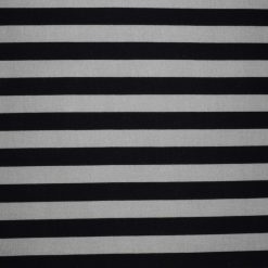 Halloween Black   Gray Stripes Cotton Fabric