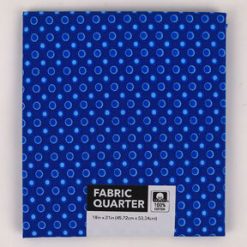 18 x 20 Dots on Blue Cotton Fabric Quarter 1pc by Keepsake Calico