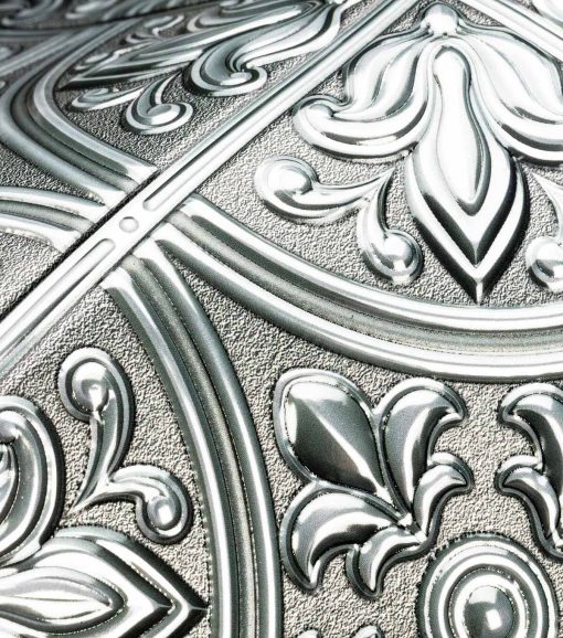 Silver Tin Peel   Stick Tile Backsplash - Image 5