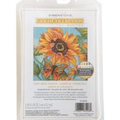 Dimensions 9 x 6 Sunflower Garden Counted Cross Stitch Kit