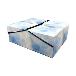 11 Blue Lagoon Geometrics Box With Double Door Lid by Hudson 43