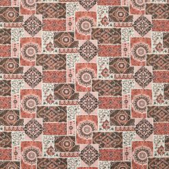 Pink Antique Rug Blocked Super Snuggle Flannel Fabric