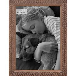 MCS 5 x 7 Rustic Romance Wood   Glass Tabletop Picture Frame