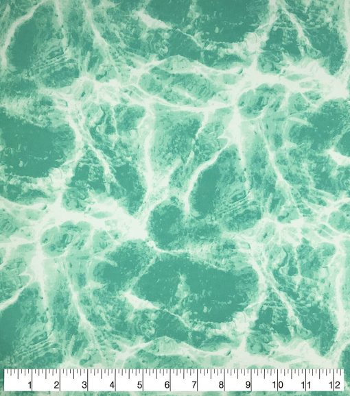 Green Water Super Snuggle Flannel Fabric - Image 2