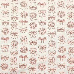 Red Bows Super Snuggle Christmas Flannel Fabric