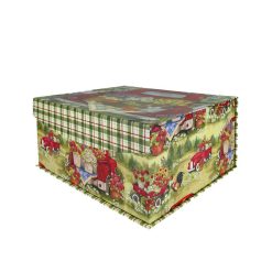 14 Red Truck With Flowers Flip Top Box by Place   Time