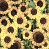 Packed Sunflowers Harvest Cotton Fabric
