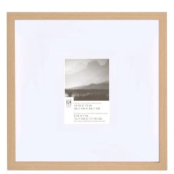 15 x 15 Matted to 5 x 7 Natural Wall Frame by Place   Time
