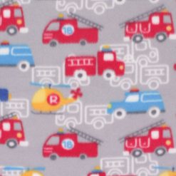 Blizzard Fleece Fabric Transportation on Gray