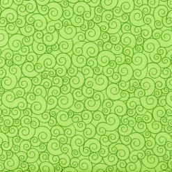 Lime Garden Swirls Quilt Cotton Fabric by Keepsake Calico