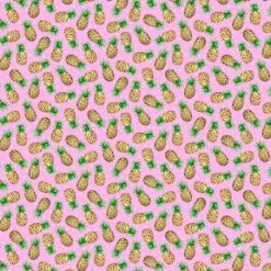 Fabric Traditions Pineapples on Pink Novelty Cotton Fabric