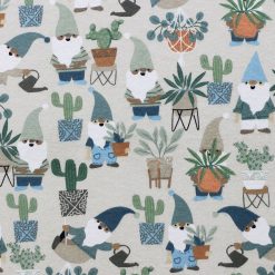 Super Snuggle Gnomes   Plants Flannel Fabric