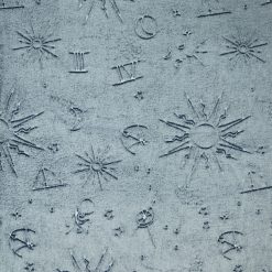 Sew Lush Celestial Black Embossed Fleece Fabric