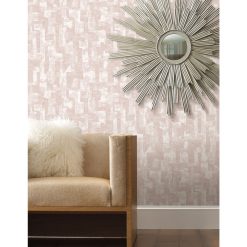 RoomMates 20.5 x 18  Pink Capetown Peel   Stick Wallpaper