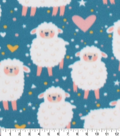 Sheep Blizzard Fleece Fabric - Image 3