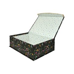12 Ditzy Floral Green Flip Top Box by Place   Time