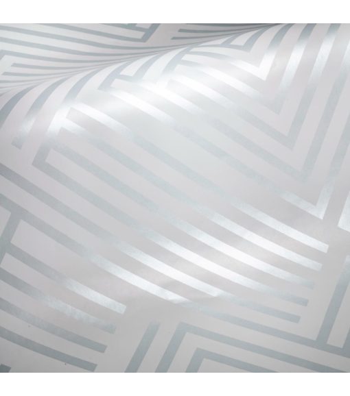 RoomMates Silver Perplexing Peelable Wallpaper - Image 2
