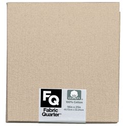 Cream 1 Piece Cotton Fabric Quarter