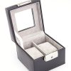 Leather Two Slot Watch Box