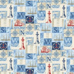 Sail Away Super Snuggle Flannel Fabric