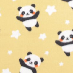 Star Panda Toss Blizzard Fleece Fabric