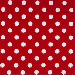 Large Dots on Red Quilt Cotton Fabric by Keepsake Calico
